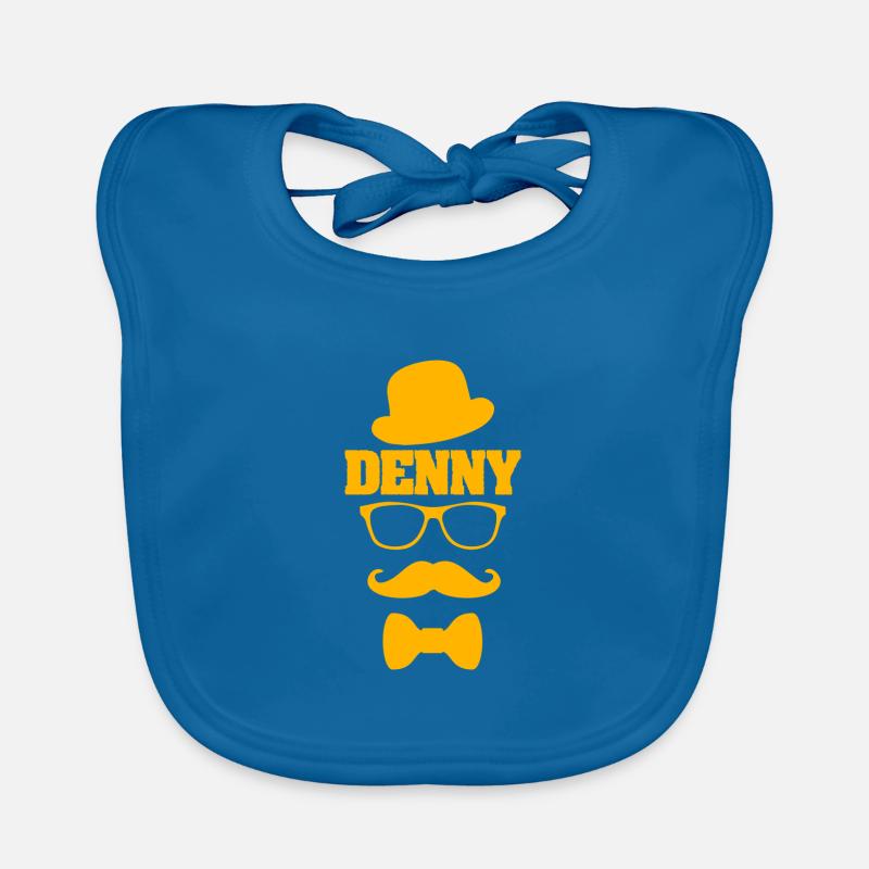 Hipster for Denny Schnauzer Mustache Organic Baby Bibs