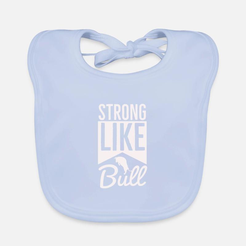 Strong Like Bull - Training Routine Organic Baby Bibs