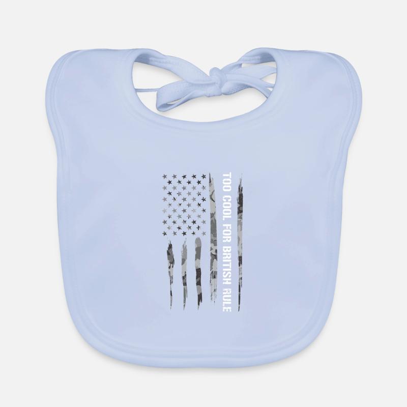 Too Cool For British Rule Organic Baby Bibs