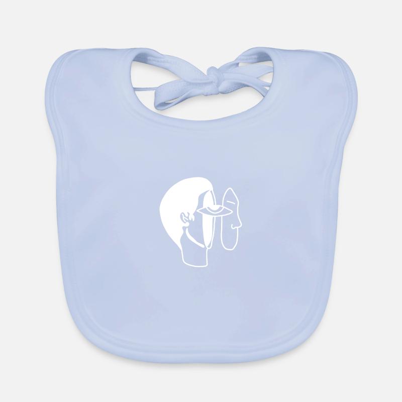 Art Face Eye Organic Baby Bibs