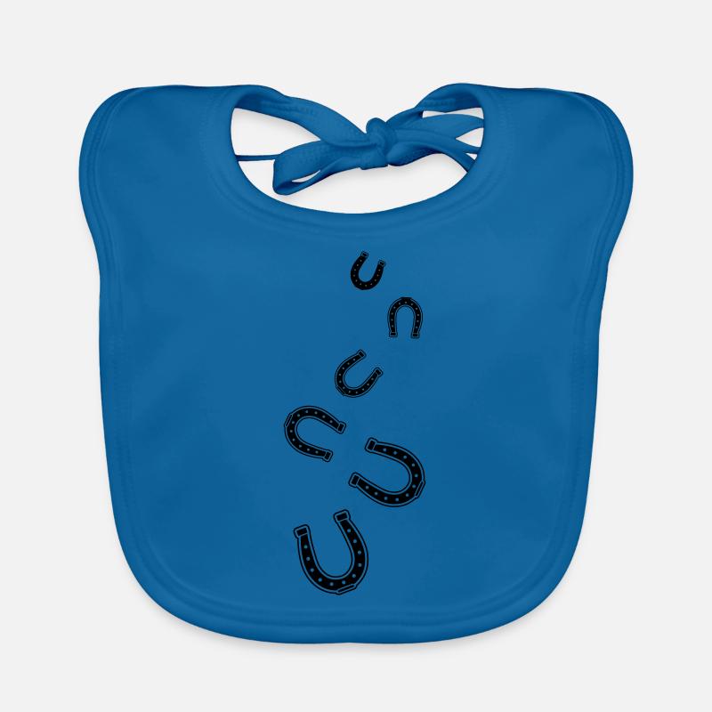 Horseshoe Symbol Organic Baby Bibs