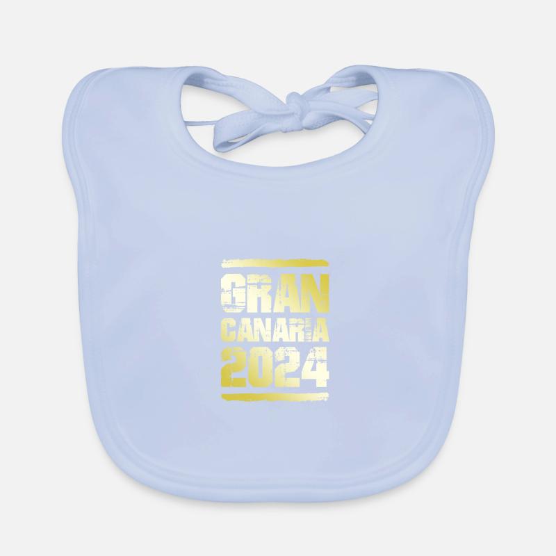 Gran Canaria 2024 Or Bavoir bio Bébé