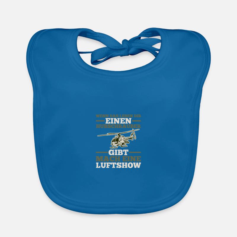 Pilot Helicopter Helicopter Organic Baby Bibs