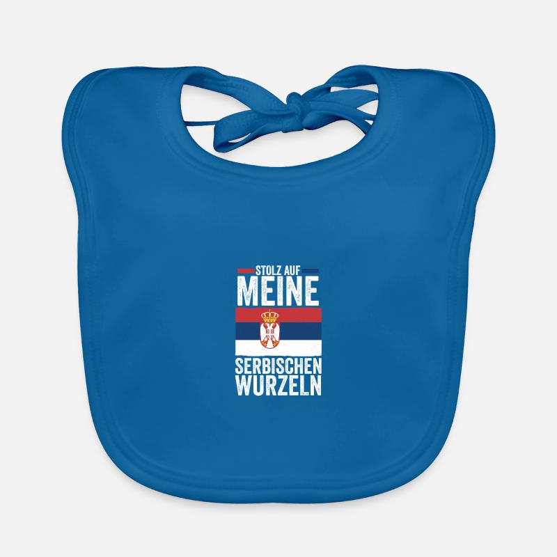 Serben Serbisch Serbien Baby Bio-Lätzchen
