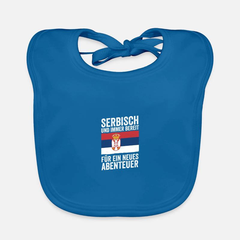 Serbe Serbe Serbie Bavoir bio Bébé