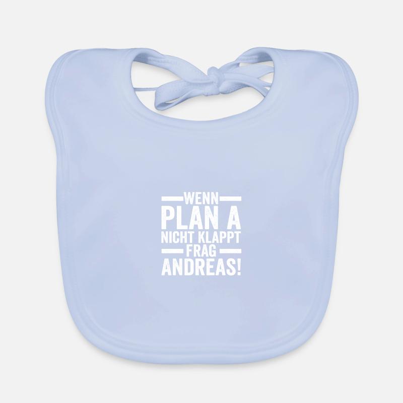 First name Andreas Organic Baby Bibs