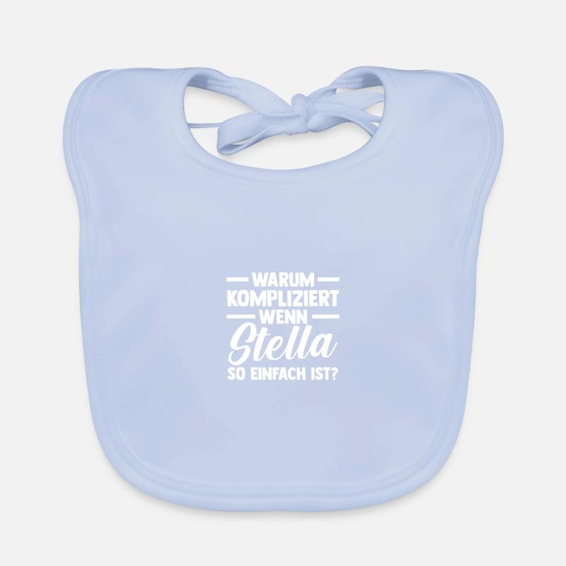 First name Stella Organic Baby Bibs