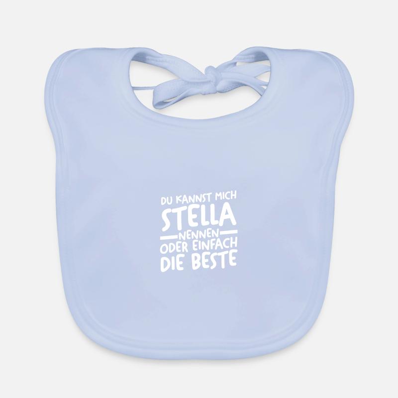 First name Stella Organic Baby Bibs