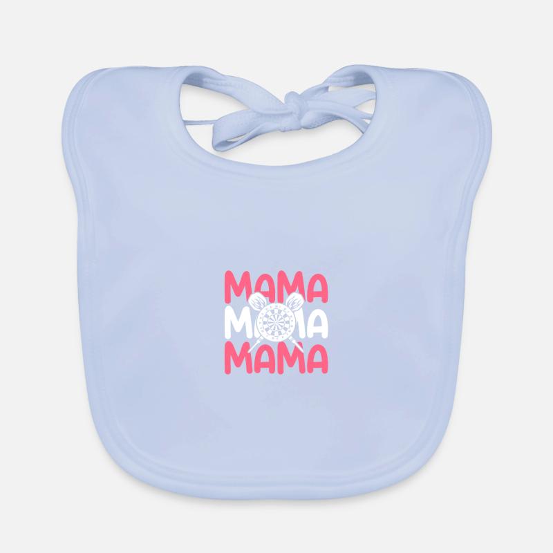 Darts player mom mom darts Organic Baby Bibs