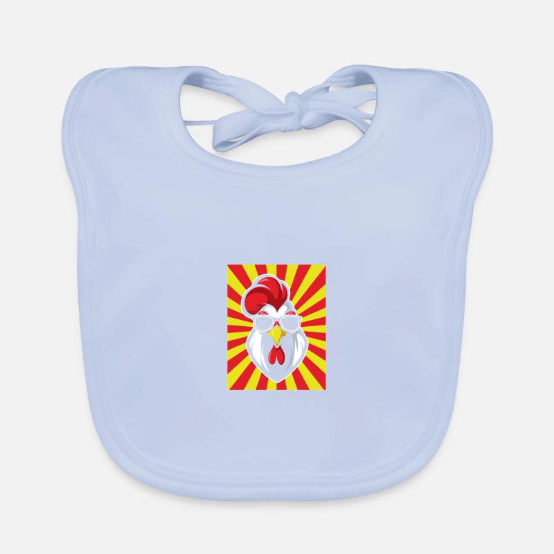 Chicken Rooster Organic Baby Bibs