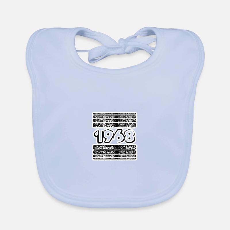 Year 1968 Organic Baby Bibs