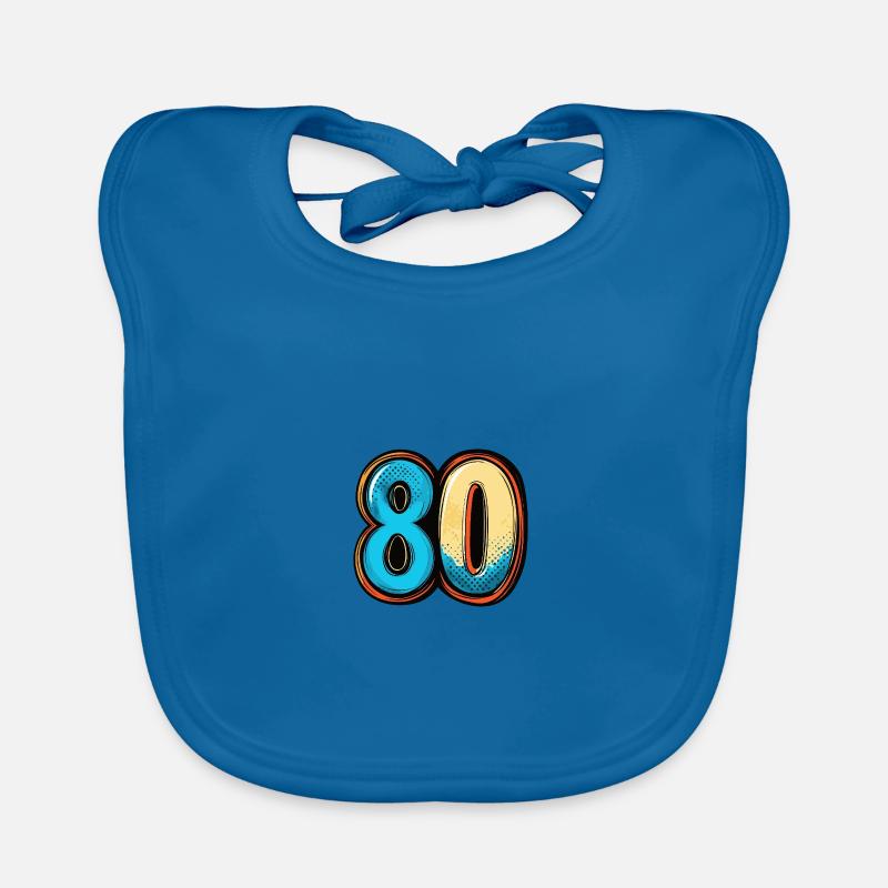 80 Zahl Comic Baby Bio-Lätzchen