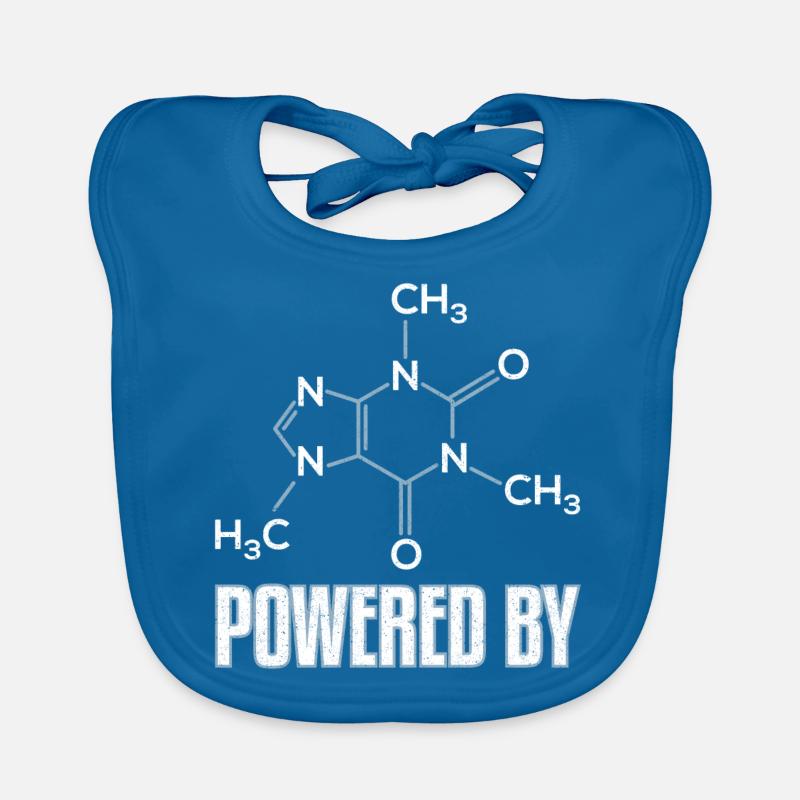 Angetrieben durch Koffein-Molekül-Geschenk Baby Bio-Lätzchen