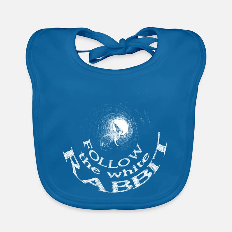 follow the white rabbit Organic Baby Bibs