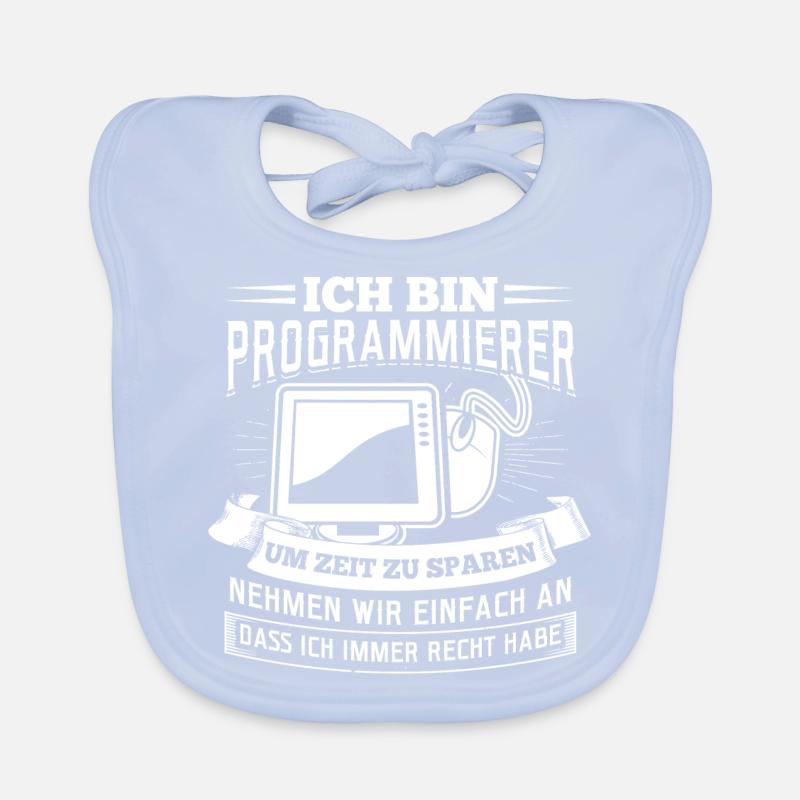 Ich bin Programmierer Coding Linux Nerd Baby Bio-Lätzchen