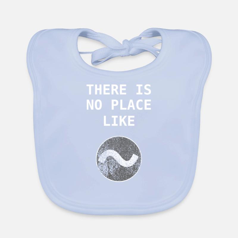 Aucun endroit comme ~ Home Linux Bash Admin Gift Bavoir bio Bébé