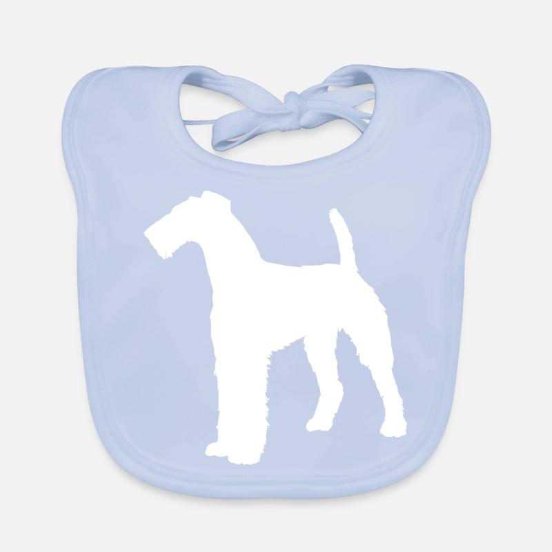 Airedale Terrier Organic Baby Bibs