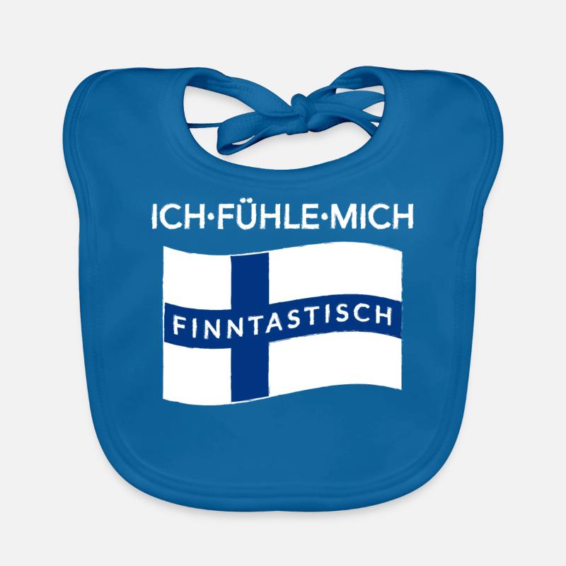Finland finntastic Suomi Helsinki gift Organic Baby Bibs