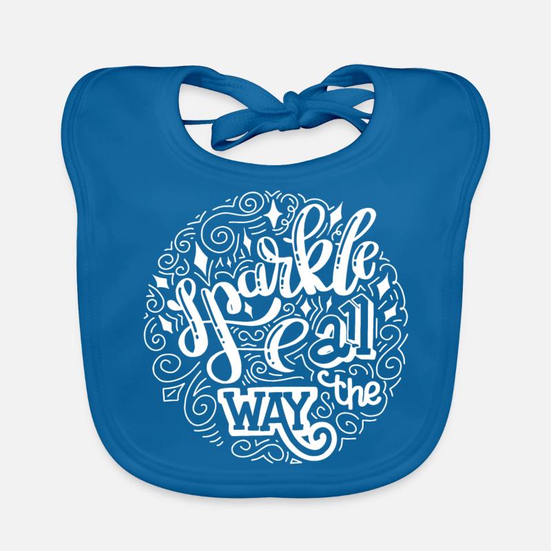 Shine Glitter Organic Baby Bibs