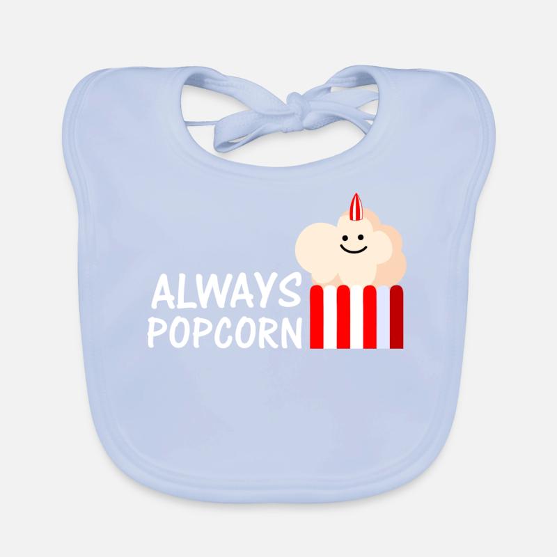 Always Popcorn (a) Bavoir bio Bébé