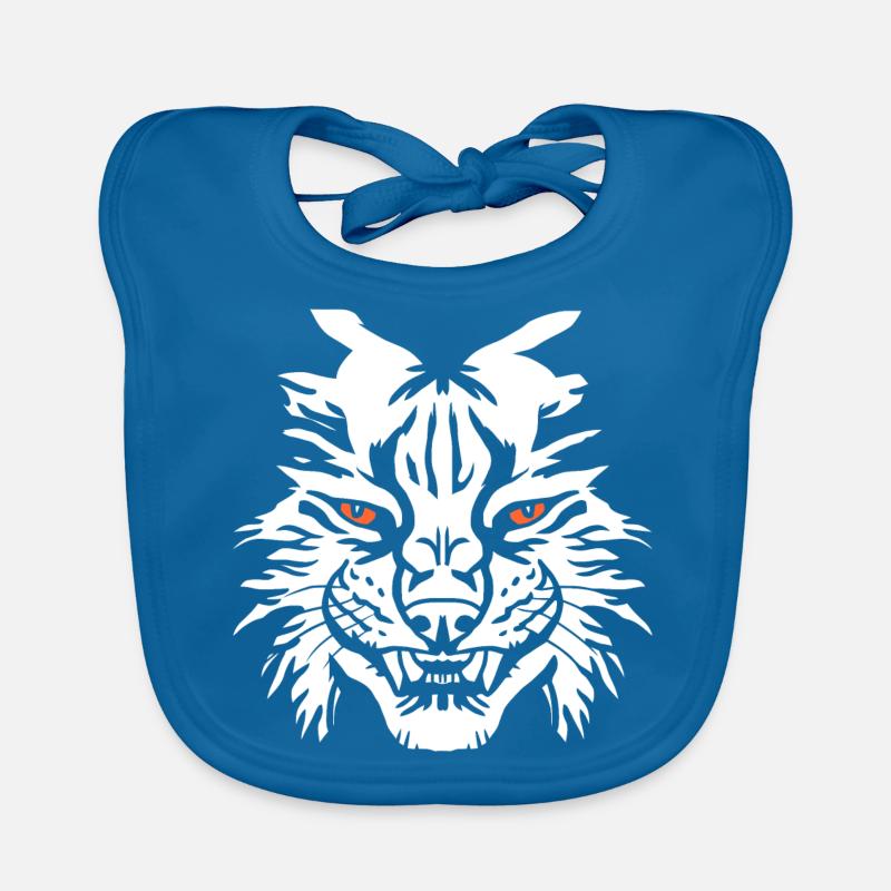 Lynx head Lynx head Organic Baby Bibs