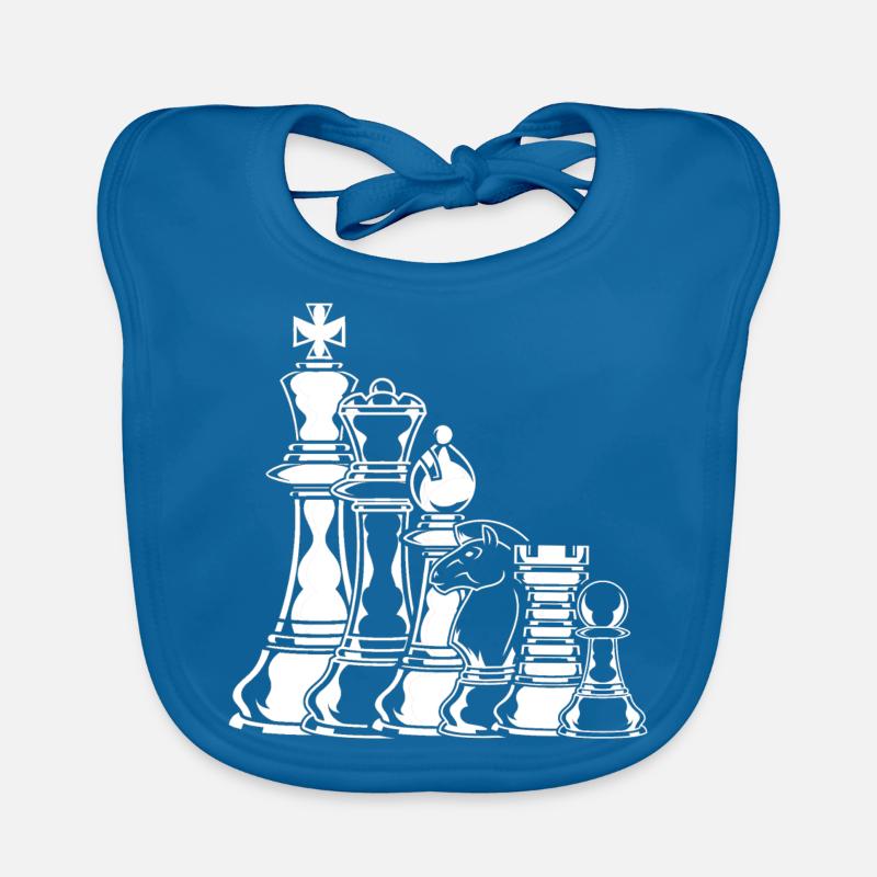 Chess Pieces Hobby Chess Organic Baby Bibs