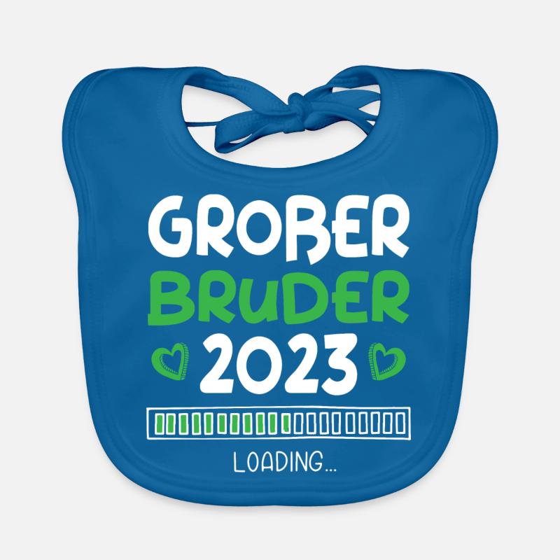 Großer Bruder 2023 Loading Herz Baby Bio-Lätzchen