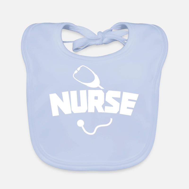 Ich bin eine Krankenschwester - Nurse Geschenk Baby Bio-Lätzchen