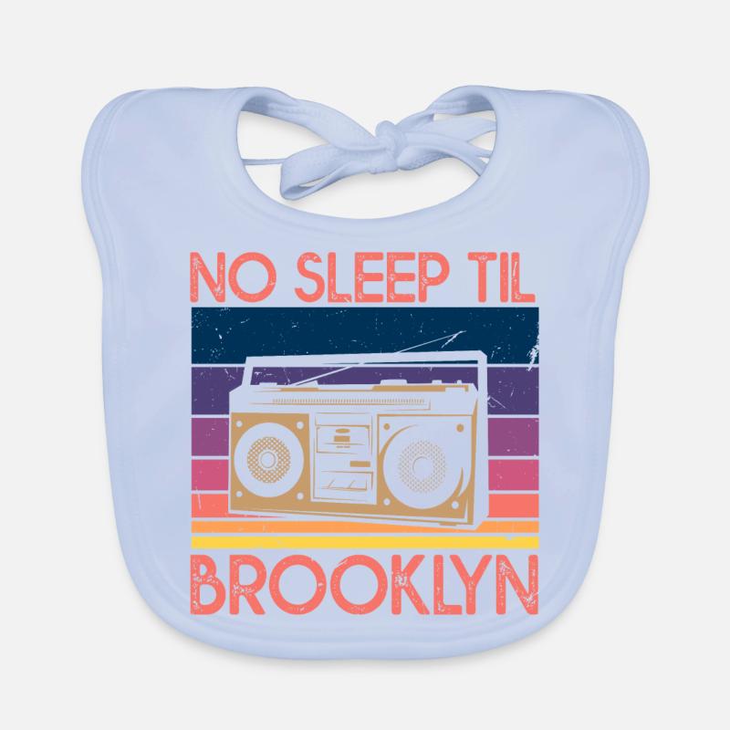 No Sleep Til Brooklyn Baby Bio-Lätzchen
