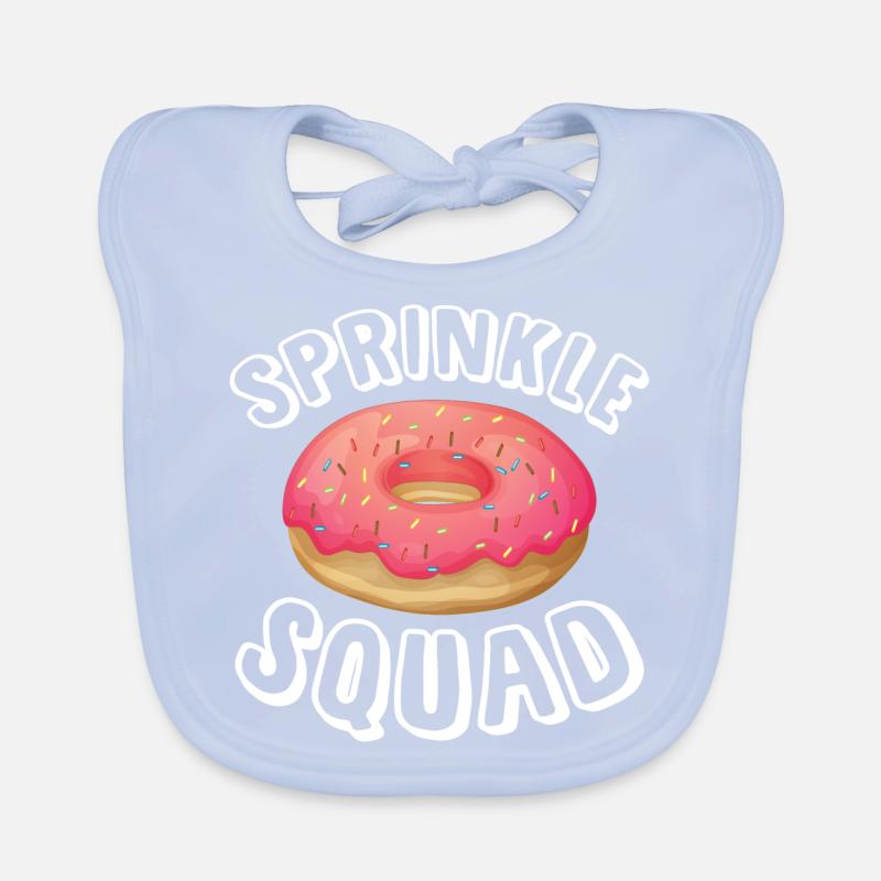 sprinkle squad Design for a donuts lover Organic Baby Bibs