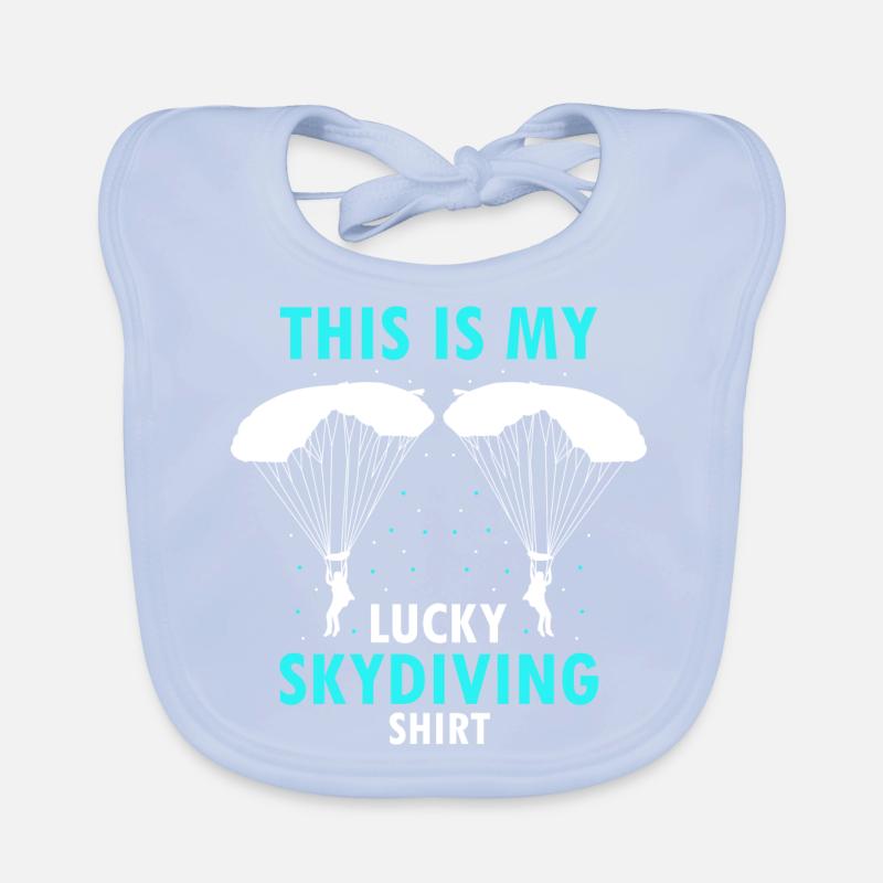 C’est ma chemise de parachutisme chanceuse Cool Retro Bavoir bio Bébé