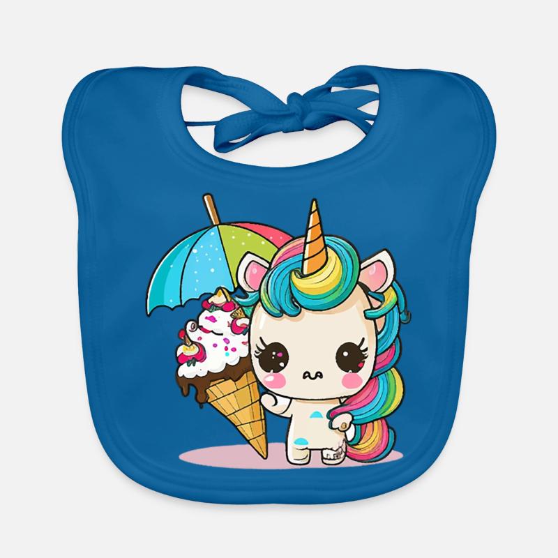Süße Träume: Ein Einhorn Baby Bio-Lätzchen