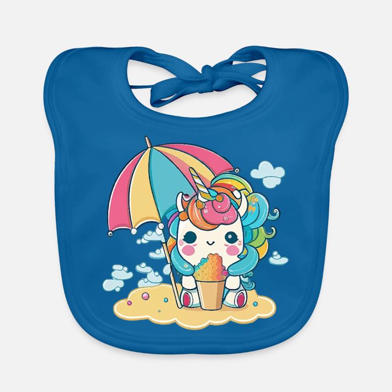 Eiscreme Einhorn - Die süßeste Versuchung Baby Bio-Lätzchen
