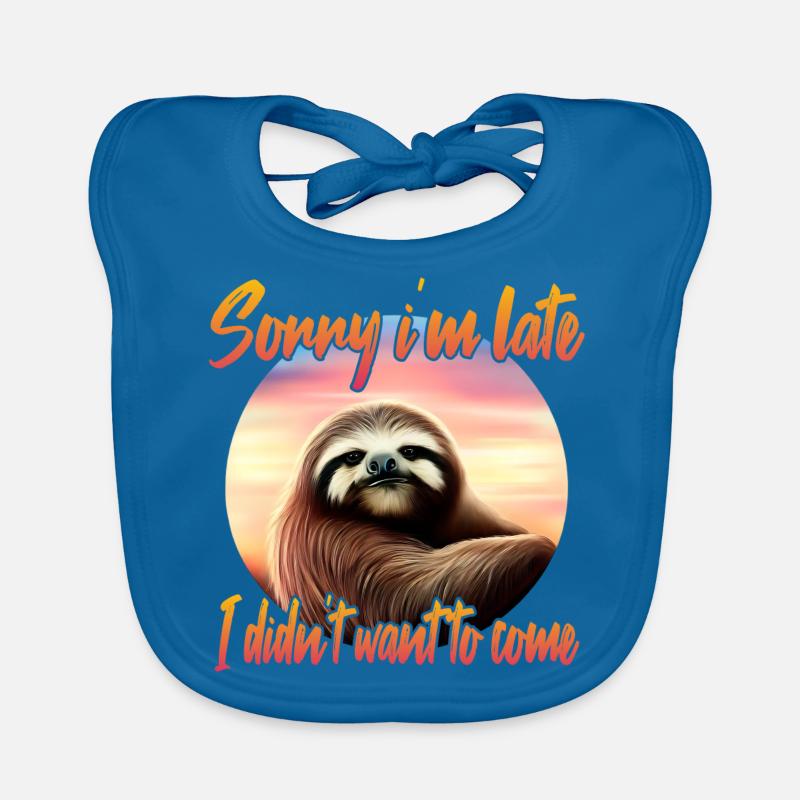 Grim sloth Organic Baby Bibs