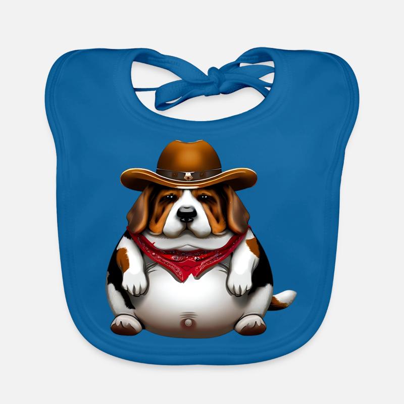 Gros Beagle Cowboy Bavoir bio Bébé