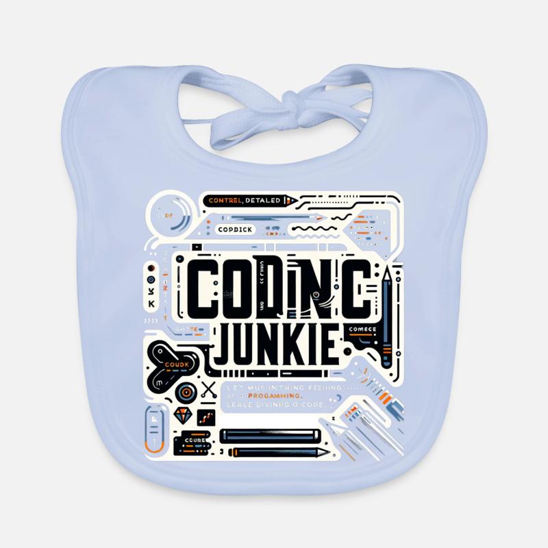Coding Junkie 11 Organic Baby Bibs