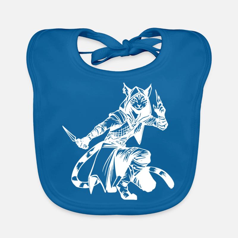 Tabaxi Rogue White Organic Baby Bibs