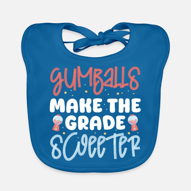 Les boules de gomme rendent le design de la note plus doux Bavoir bio Bébé