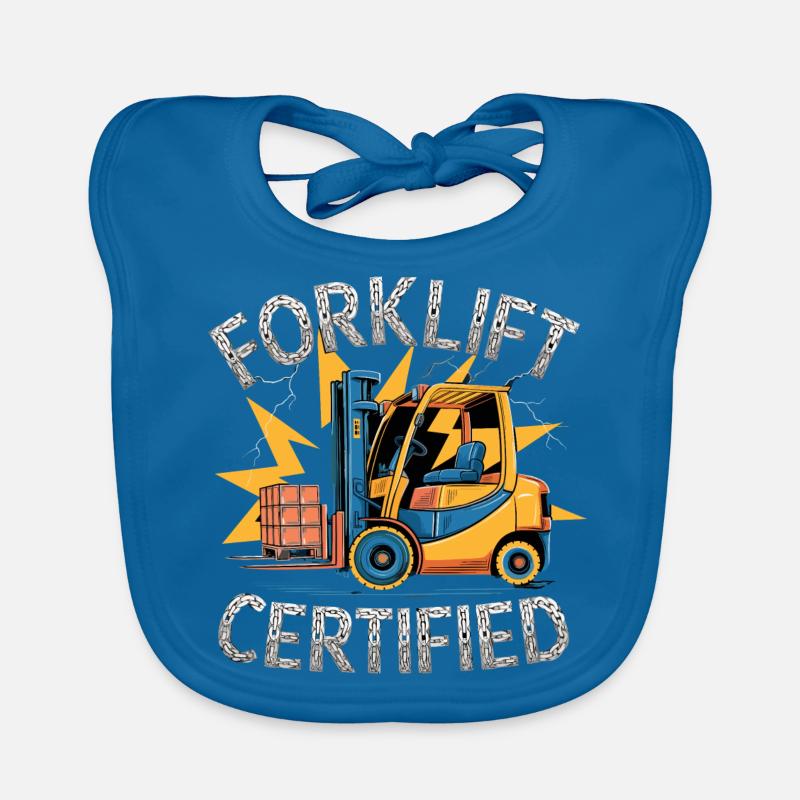 Forklift Certified Gabelstapler Baby Bio-Lätzchen