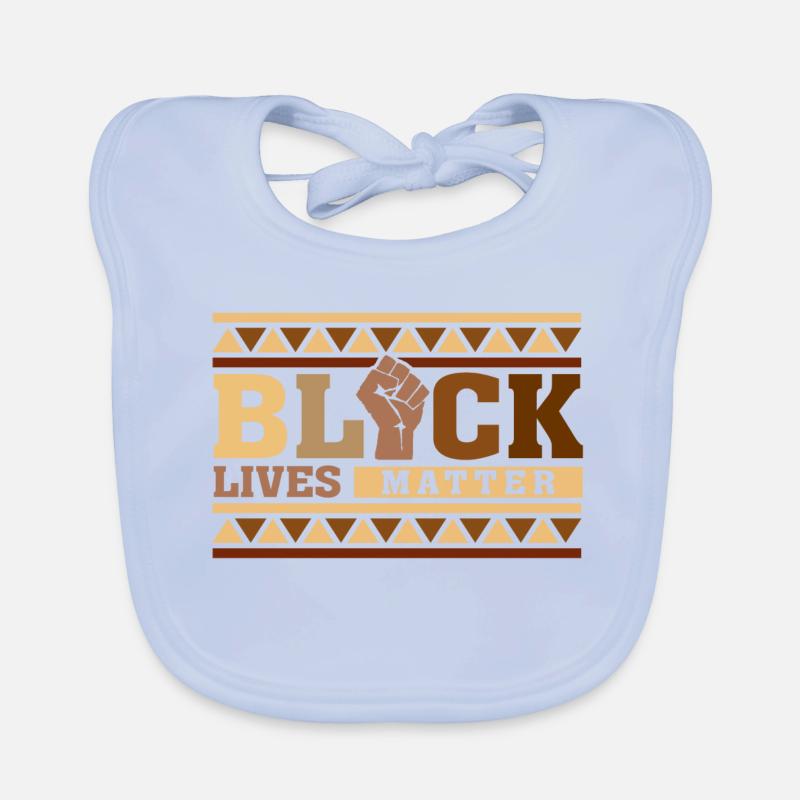 Schwarze Leben zählen Baby Bio-Lätzchen