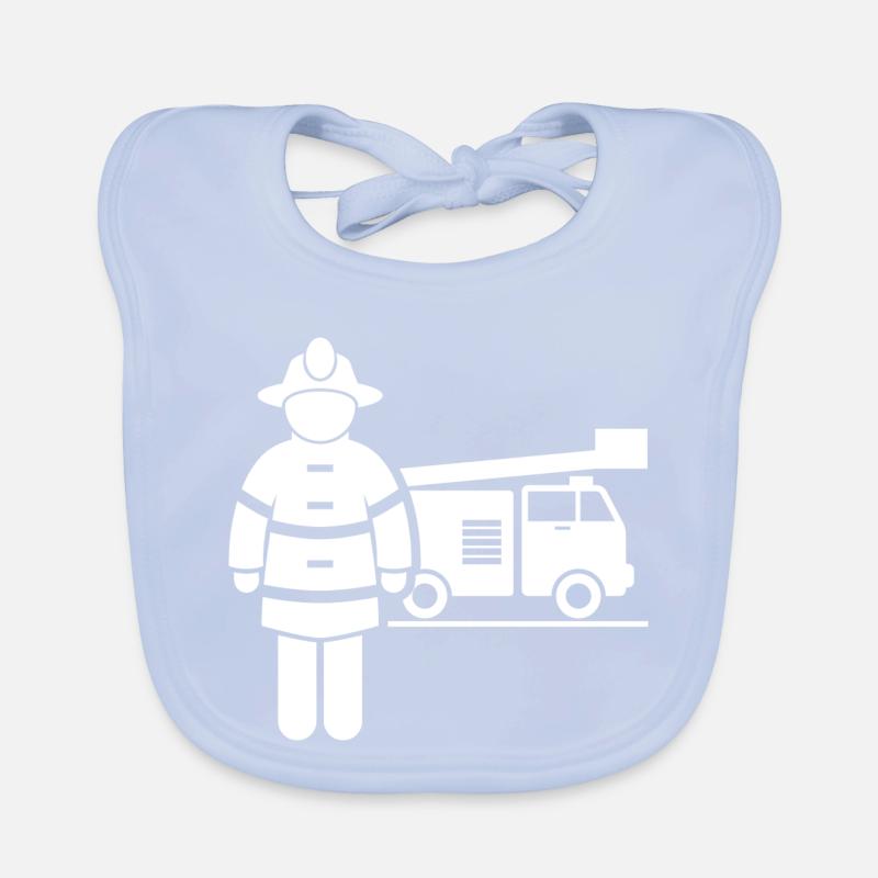 Feuerwehrmann Floriansjünger Brandbekämpfer Baby Bio-Lätzchen