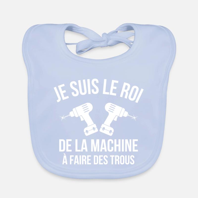 bricolage, bricoler, bricoleur Bavoir bio Bébé