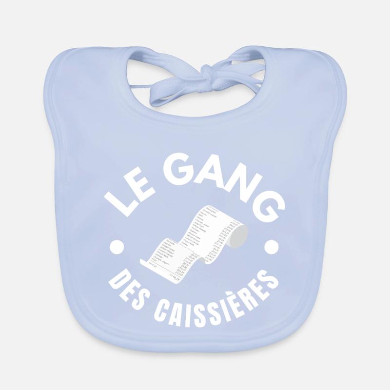 caissière, hôtesse de caisse, distribution Bavoir bio Bébé