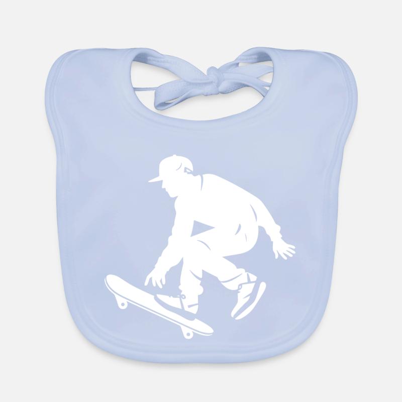 Skateboarding Junge Baby Bio-Lätzchen