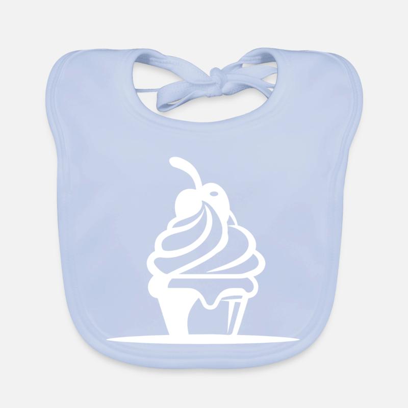 Graphique de crème glacée Bavoir bio Bébé