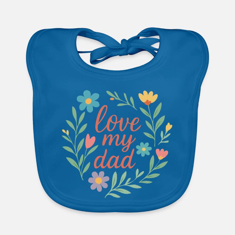 J’aime mon père Bavoir bio Bébé