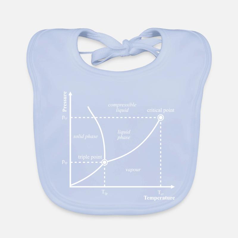 Tripelpunkt Phasendiagramm Thermodynamik Nerd Baby Bio-Lätzchen