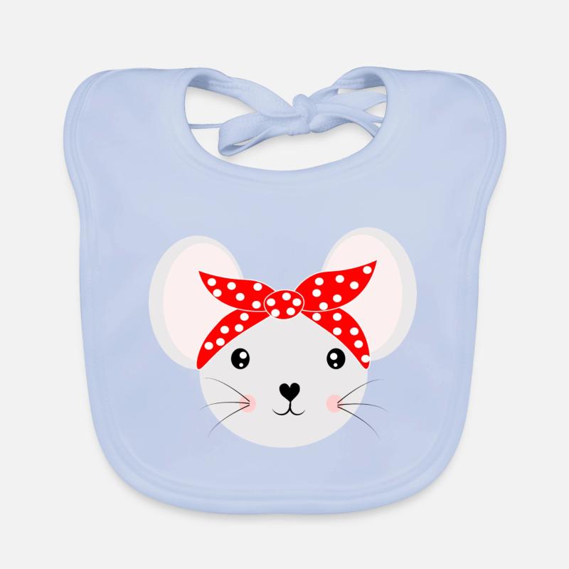 Cute Mouse Bavoir bio Bébé