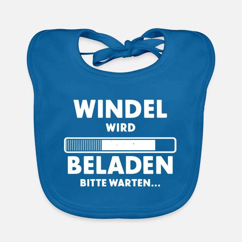 Windel wird beladen Baby Lustig Baby Bio-Lätzchen