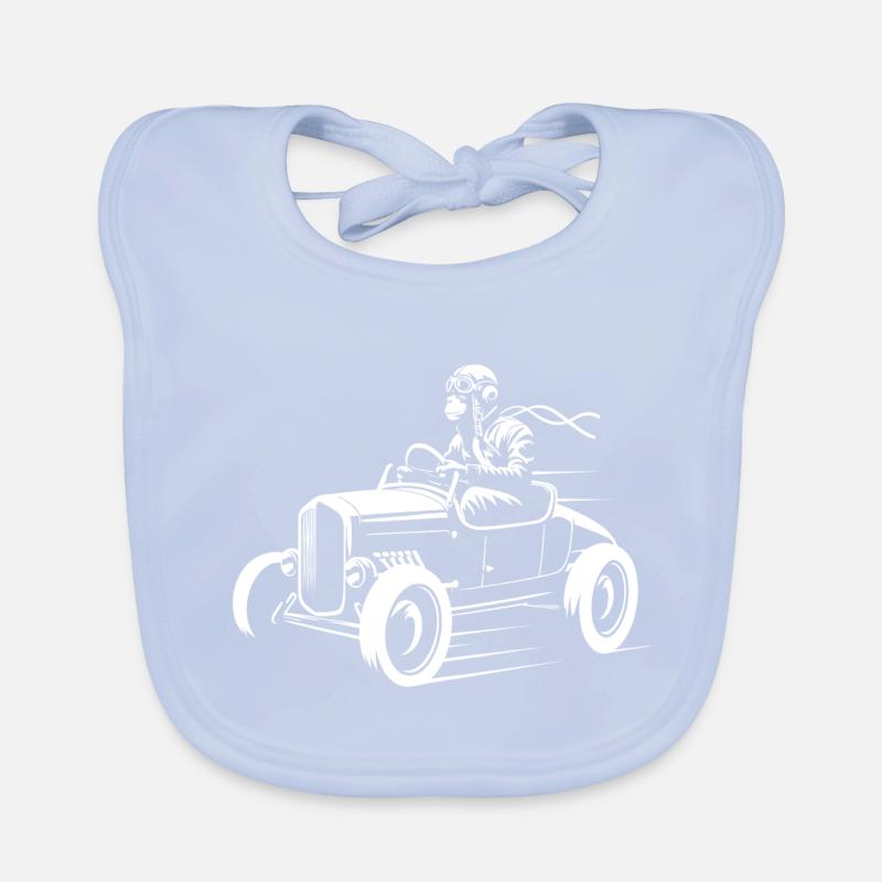 Temporeicher Primat Baby Bio-Lätzchen